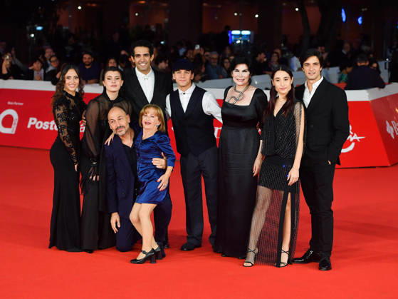 IPA89921249 - Rome, 2026 Film Festival - Evening 7 - Red Carpet for the film *INTERNO FAMILIARE*. Pictured: Ludovica Schiano di Zenise, Giovanna Sannino, Daniele di Pietro, Paolo Coletta, Peppa Talamo, Giuseppe De Simone, Mariangela D Abbraccio, Marianna Fontana, and Stanislao Capissi  Copyright: xVincenzoxLandix xPoolxRomaxFilmxFestx2026x IPA89921249