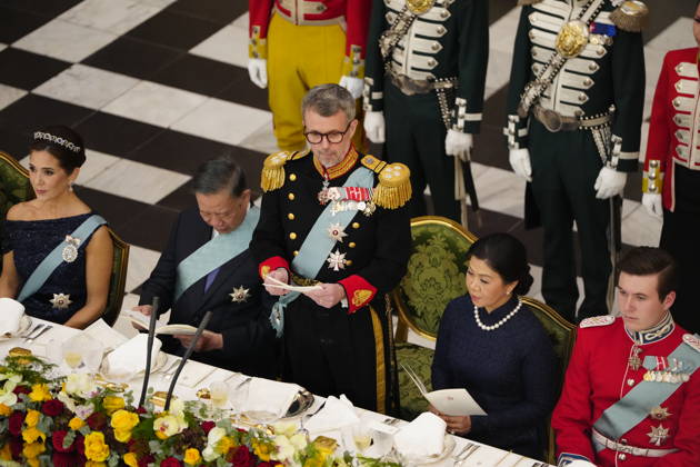 Denmark: State Visit from Vietnam—King Frederik delivers a speech during the gala dinner at Christiansborg Palace in Copenhagen on Monday, October 19, 2026. The President of Vietnam and his spouse are on a three-day state visit to Denmark. Photo by Mads Claus Rasmussen, Scanpix 2026, Copenhagen, Denmark  Copyright: MadsxClausxRasmussenx spdk20261019-200642-L