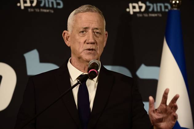 October 19, 2026, Ramat-Gan, Israel: Benny Gantz, chairman of Israel s Blue and White party, holds a press conference in Ramat Gan, Israel, October 19, 2026, during which he announces his withdrawal from the upcoming elections. Ramat-Gan Israel - ZUMAq101 20261019_zna_q101_049 Copyright: xTomerxNeubergx