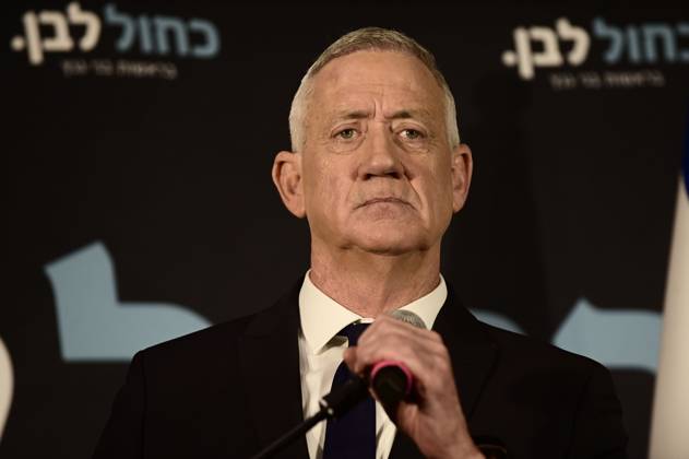 October 19, 2026, Ramat-Gan, Israel: Benny Gantz, chairman of Israel s Blue and White party, holds a press conference in Ramat Gan, Israel, October 19, 2026, during which he announces his withdrawal from the upcoming elections. Ramat-Gan Israel - ZUMAq101 20261019_zna_q101_082 Copyright: xTomerxNeubergx