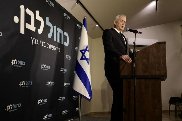 October 19, 2026, Ramat-Gan, Israel: Benny Gantz, chairman of Israel s Blue and White party, holds a press conference in Ramat Gan, Israel, October 19, 2026, during which he announces his withdrawal from the upcoming elections. Ramat-Gan Israel - ZUMAq101 20261019_zna_q101_084 Copyright: xTomerxNeubergx