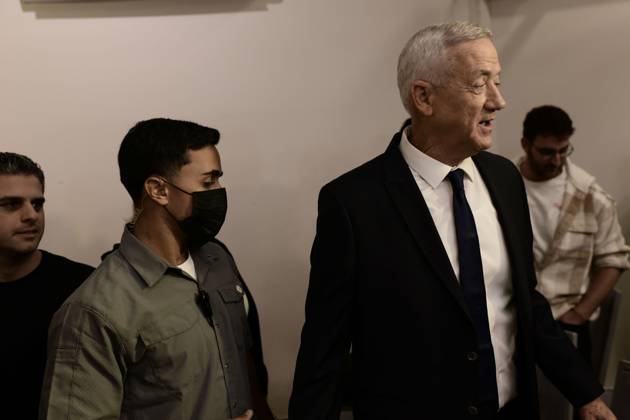 October 19, 2026, Ramat-Gan, Israel: Benny Gantz, chairman of Israel s Blue and White party, holds a press conference in Ramat Gan, Israel, October 19, 2026, during which he announces his withdrawal from the upcoming elections. Ramat-Gan Israel - ZUMAq101 20261019_zna_q101_065 Copyright: xTomerxNeubergx