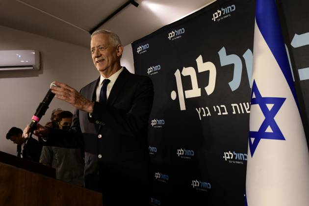 October 19, 2026, Ramat-Gan, Israel: Benny Gantz, chairman of Israel s Blue and White party, holds a press conference in Ramat Gan, Israel, October 19, 2026, during which he announces his withdrawal from the upcoming elections. Ramat-Gan Israel - ZUMAq101 20261019_zna_q101_085 Copyright: xTomerxNeubergx