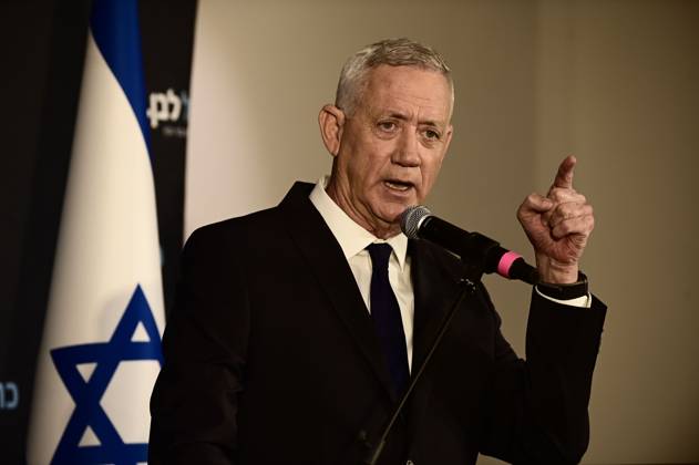 October 19, 2026, Ramat-Gan, Israel: Benny Gantz, chairman of Israel s Blue and White party, holds a press conference in Ramat Gan, Israel, October 19, 2026, during which he announces his withdrawal from the upcoming elections. Ramat-Gan Israel - ZUMAq101 20261019_zna_q101_089 Copyright: xTomerxNeubergx
