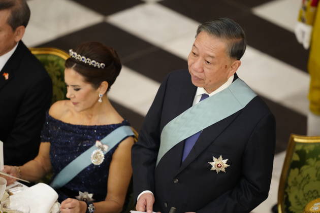 Denmark: State Visit from Vietnam. Vietnam’s President, To Lam, delivers a speech at the gala dinner at Christiansborg Palace in Copenhagen on Monday, October 19, 2026. Vietnam’s President and his spouse are on a three-day state visit to Denmark. Photo: Mads Claus Rasmussen, Scanpix 2026, Copenhagen, Denmark  Copyright: MadsxClausxRasmussenx spdk20261019-204825-L