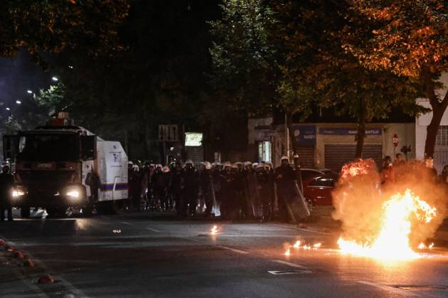 October 19, 2026, Tirana, AL: TIRANA, ALBANIA, OCTOBER 19, 2026: Demonstrators take part in student-led anti-government protests in Tirana as the mobilisation enters its seventh consecutive day. Protesters demand improved university conditions, government accountability and the resignation of Prime Minister Edi Rama. Tirana AL  - ZUMAq101 20261019_zna_q101_099 Copyright: xVlasovxSulajx