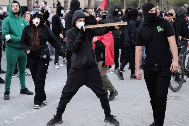 October 19, 2026, Tirana, AL: TIRANA, ALBANIA, OCTOBER 19, 2026: Demonstrators take part in student-led anti-government protests in Tirana as the mobilisation enters its seventh consecutive day. Protesters demand improved university conditions, government accountability and the resignation of Prime Minister Edi Rama. Tirana AL  - ZUMAq101 20261019_zna_q101_108 Copyright: xVlasovxSulajx