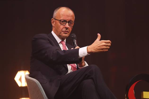 Berlin, Germany, October 19, 2026: Kraftwerk Berlin, Invest in Germany Summit—Chancellor Friedrich Merz of the CDU delivers a speech Copyright: xdtsxNachrichtenagenturx dts_139993