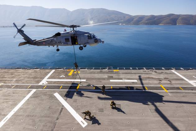 Orikun, The Netherlands, 2026-10-19 10:59:23 ORIKUN, 19-10-2026, The Turkish Navy s amphibious assault and drone ship TCG Anadolu (L400) is participating in NATO Exercise Neptune Strike 26-4. This exercise runs from 16 October to 5 November. During this exercise, NATO organized a demonstration for Distinguished Visitors and the media to showcase the Anadolu s spearhead operations in the form of a simulated amphibious strike on Pasha Beach. Photo: NLBeeld Robert Meerding Credit: NL Beeld Robert Meerding Inc  Copyright: xx x
