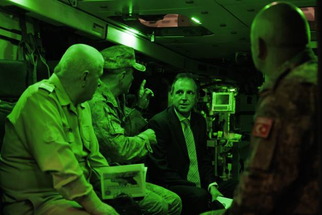 Orikun, The Netherlands, 2026-10-19 11:28:15 ORIKUN, 19-10-2026, The Turkish Navy s amphibious assault and drone ship TCG Anadolu (L400) is participating in NATO Exercise Neptune Strike 26-4. This exercise runs from 16 October to 5 November. During this exercise, NATO organized a demonstration for Distinguished Visitors and the media to showcase the Anadolu s spearhead operations in the form of a simulated amphibious strike on Pasha Beach. Photo: NLBeeld Robert Meerding Credit: NL Beeld Robert Meerding Inc  Copyright: xx x