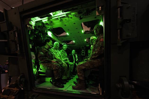Orikun, The Netherlands, 2026-10-19 11:29:00 ORIKUN, 19-10-2026, The Turkish Navy s amphibious assault and drone ship TCG Anadolu (L400) is participating in NATO Exercise Neptune Strike 26-4. This exercise runs from 16 October to 5 November. During this exercise, NATO organized a demonstration for Distinguished Visitors and the media to showcase the Anadolu s spearhead operations in the form of a simulated amphibious strike on Pasha Beach. Photo: NLBeeld Robert Meerding Credit: NL Beeld Robert Meerding Inc  Copyright: xx x