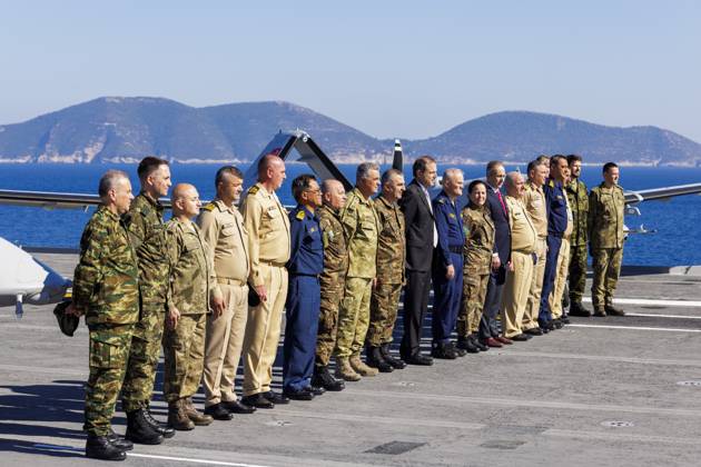 Orikun, The Netherlands, 2026-10-19 13:24:02 ORIKUN, 19-10-2026, The Turkish Navy s amphibious assault and drone ship TCG Anadolu (L400) is participating in NATO Exercise Neptune Strike 26-4. This exercise runs from 16 October to 5 November. During this exercise, NATO organized a demonstration for Distinguished Visitors and the media to showcase the Anadolu s spearhead operations in the form of a simulated amphibious strike on Pasha Beach. Photo: NLBeeld Robert Meerding Credit: NL Beeld Robert Meerding Inc  Copyright: xx x