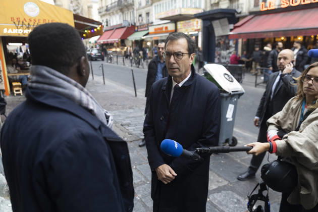 Labour Minister Farandou Visits Looted Supermarket After Weekend Riots - Paris Jean-Pierre Farandou, Minister for Labour and Social Solidarity, during a visit to a supermarket in Paris’s 10th arrondissement on 19 October 2026, which had been left in a state of disarray following the weekend’s riots, which had resulted in looting, vandalism and the destruction of shopsPhotos by Jérémy Paoloni ABACAPRESS.COM Paris France  Copyright: xPaolonixJeremy ABACAx