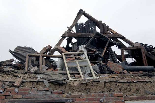 Russian troops hit Dnipro with guided bombs The premises of a house are reduced to rubble by a Russian bombardment in Dnipro, Ukraine, on October 19, 2026. On Monday morning, Russian forces launched guided aerial bombs at the eastern city, damaging private homes and infrastructure. An 84-year-old woman was hospitalised in moderate condition. Dnipro Ukraine  Copyright: xMykolaxMiakshykovx originalFilename: ukrinform-russiant261019_np9sN.jpg