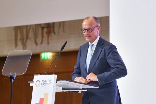 Berlin, Germany, October 20, 2026: ESMT Invest in Germany Summit—Chancellor Friedrich Merz (CDU) delivers the opening address Copyright: xdtsxNachrichtenagenturx dts_139999