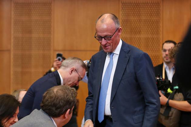 Berlin, Germany, October 20, 2026: ESMT Invest in Germany Summit—Chancellor Friedrich Merz (CDU) arrives Copyright: xdtsxNachrichtenagenturx dts_140002