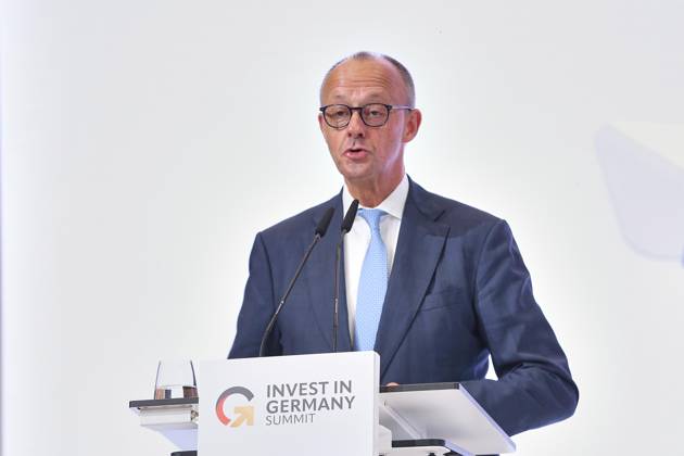 Berlin, Germany, October 20, 2026: ESMT Invest in Germany Summit—Chancellor Friedrich Merz (CDU) delivers the opening address Copyright: xdtsxNachrichtenagenturx dts_140005