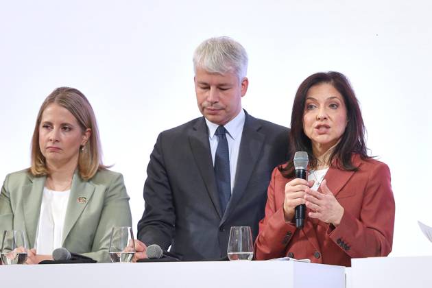 Berlin, Germany, October 20, 2026 ESMT Invest in Germany Summit Verena Hubertz, SPD, Federal Minister for Housing, Urban Development, and Construction; Steffen Bilger, CDU, Federal Minister of Transportation; Katherina Reiche, CDU, Federal Minister of Economy and Energy Copyright: xdtsxNachrichtenagenturx dts_140036