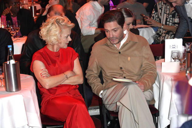 Anna Zeiter and Daniel Brühl at the 2026 European Future Award ceremony at the Tipi am Kanzleramt in Berlin, October 19, 2026 Foto:xM.xBehrensx xFuturexImagex future_6058