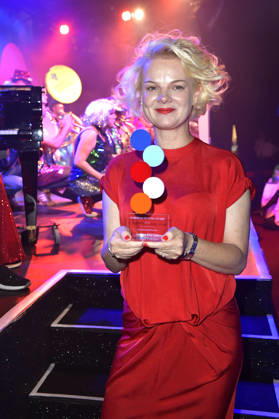 Anna Zeiter at the 2026 European Future Award ceremony at the Tipi am Kanzleramt in Berlin, October 19, 2026 Foto:xM.xBehrensx xFuturexImagex future_6066
