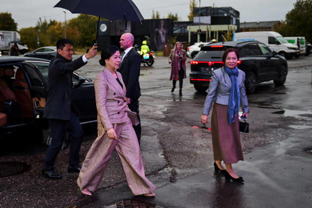 State Visit from Vietnam: The First Lady Visits Copenhagen Contemporary. First Lady Ngo Phuong Ly arrives at the Copenhagen Contemporary art exhibition in Copenhagen on Tuesday, October 20, 2026. Vietnam’s president and his wife, Ngo Phuong Ly, are on a three-day state visit to Denmark. Photo: Thomas Traasdahl, Ritzau Scanpix, Copenhagen, Denmark  Copyright: RitzauxScanpix ThomasxTraasdahlx spdk20261020-114655-L