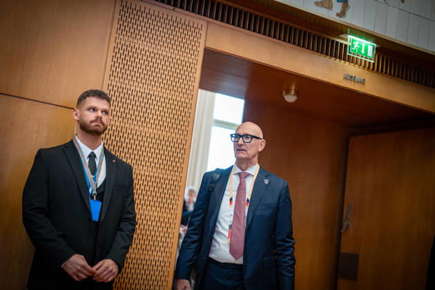 Timotheus Höttges, CEO of Deutsche Telekom AG, at the Invest in Germany Summit 2026 at the ESMT European School of Management and Technology in Berlin, Berlin, Germany; ESMT Berlin