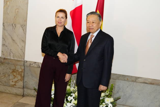 DENMARK State visit from Vietnam: President To Lam visits the Prime Minister. Prime Minister Mette Frederiksen receives President To Lam at Christiansborg Palace in Copenhagen on Tuesday, October 20, 2026. Vietnam’s President, To Lam, and his spouse are on a three-day state visit to Denmark. Photo: Mads Claus Rasmussen, Scanpix 2026, Copenhagen, Denmark  Copyright: MadsxClausxRasmussenx spdk20261020-140830-L
