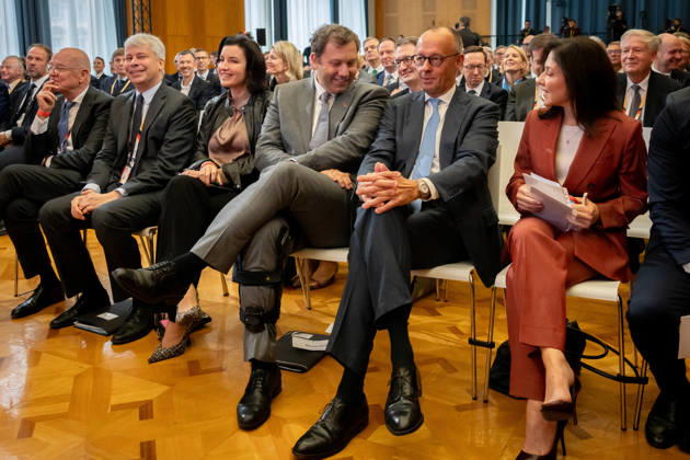 Invest in Germany Summit, Berlin, ESMT Invest in Germany Summit, Berlin, ESMT, Friedrich Merz, Federal Chancellor Katherina Reiche, Federal Minister of Economics Lars Klingbeil, Federal Minister of Finance Steffen Bilger, Federal Minister of Transportation Dorothee Bär, Federal Minister of Research Karsten Wildberger, Federal Minister of Digital Af