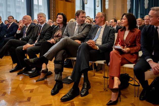 Invest in Germany Summit, Berlin, ESMT Invest in Germany Summit, Berlin, ESMT, Friedrich Merz, Federal Chancellor Katherina Reiche, Federal Minister of Economics Lars Klingbeil, Federal Minister of Finance Steffen Bilger, Federal Minister of Transportation Dorothee Bär, Federal Minister of Research Karsten Wildberger, Federal Minister of Digital Af