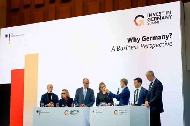 Invest in Germany Summit, Berlin, ESMT Invest in Germany Summit, Berlin, ESMT, Friedrich Merz, the German Chancellor, and investors Berlin Berlin GER