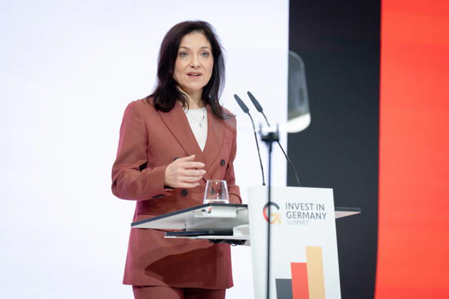Invest in Germany Summit, Berlin, ESMT Invest in Germany Summit, Berlin, ESMT, Katherina Reiche, Federal Minister for Economic Affairs Berlin Berlin GER