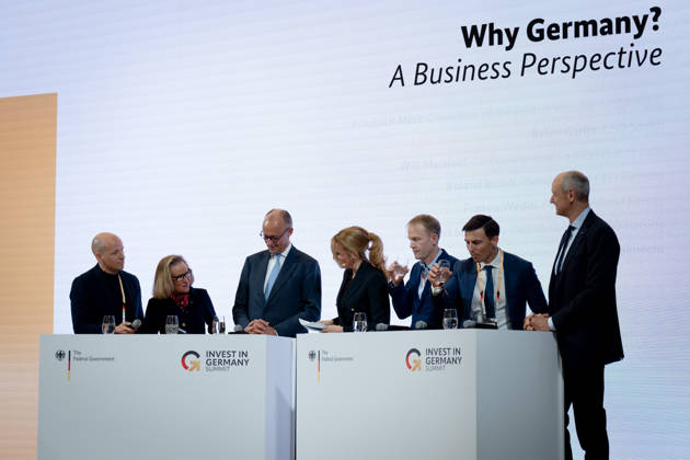 Invest in Germany Summit, Berlin, ESMT Invest in Germany Summit, Berlin, ESMT, Friedrich Merz, the German Chancellor, and investors Berlin Berlin GER
