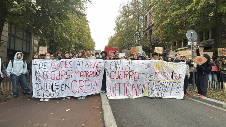 France extends night curfews beyond Paris following weekend violence LILLE, FRANCE - OCTOBER 20: Demonstrators, including students march through the streets of Lille, France, on October 20, 2026, to protest soaring living costs and high fuel prices, amidst heavy police presence. The rally forms part of wider nationwide demonstrations that saw approximately 2,500 individuals detained and over 1,000 security and emergency personnel injured, alongside damage or looting at nearly 3,000 commercial establishments. In response to the escalating civil unrest, the French government instituted partial curfews across key urban centers including Paris, Lille, Lyon, and Nice. Murat Karadag Anadolu Lille France. Editorial use only. Please get in touch  Copyright: x2026xAnadoluxMuratxKaradagx