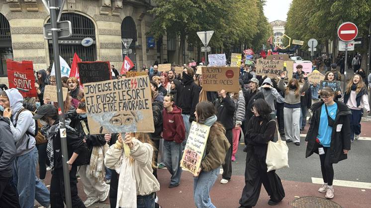 France extends night curfews beyond Paris following weekend violence LILLE, FRANCE - OCTOBER 20: Demonstrators, including students march through the streets of Lille, France, on October 20, 2026, to protest soaring living costs and high fuel prices, amidst heavy police presence. The rally forms part of wider nationwide demonstrations that saw approximately 2,500 individuals detained and over 1,000 security and emergency personnel injured, alongside damage or looting at nearly 3,000 commercial establishments. In response to the escalating civil unrest, the French government instituted partial curfews across key urban centers including Paris, Lille, Lyon, and Nice. Murat Karadag Anadolu Lille France. Editorial use only. Please get in touch  Copyright: x2026xAnadoluxMuratxKaradagx