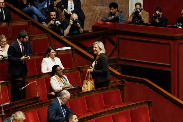 October 20, 2026: Marine Le Pen (RN) during a question and answer session with the government at the National Assembly in Paris, on October 20, 2026.  - ZUMAs287 20261020_zip_s287_038 Copyright: xSadakxSouicix