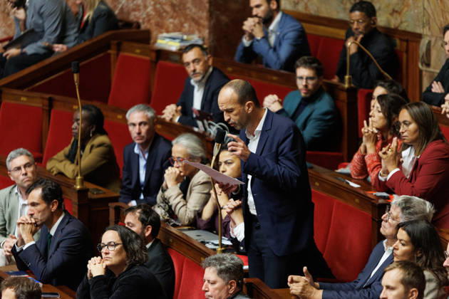 October 20, 2026: Manuel Bompard dduring a question and answer session with the government at the National Assembly in Paris, on October 20, 2026.  - ZUMAs287 20261020_zip_s287_045 Copyright: xSadakxSouicix