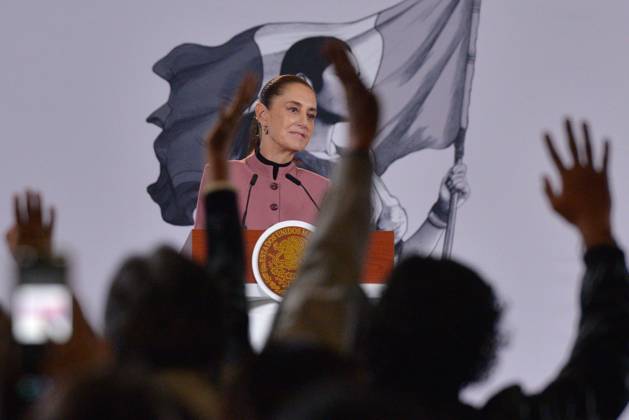 October 20, 2026: TO-45548& x2014;MEXICO , October 20, 2026. Mexican President Claudia Sheinbaum spoke about healthcare and national policy during the "People& x2019;s Conference" (Conferencia del Pueblo) at the National Palace in Mexico City. Clasos.com.mx - ZUMAcs4_ 20261020_faa_cs4_024 Copyright: xJavierxLiraxOterox