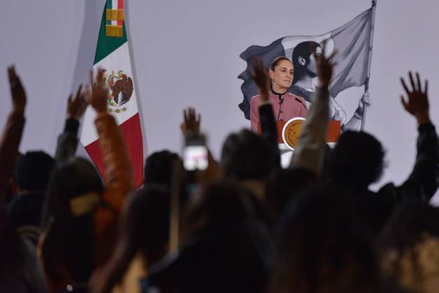 October 20, 2026: TO-45548& x2014;MEXICO , October 20, 2026. Mexican President Claudia Sheinbaum spoke about healthcare and national policy during the "People& x2019;s Conference" (Conferencia del Pueblo) at the National Palace in Mexico City. Clasos.com.mx - ZUMAcs4_ 20261020_faa_cs4_039 Copyright: xJavierxLiraxOterox