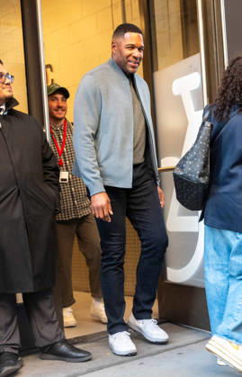 Michael Strahan Seen at ABC Studios NEW YORK, NY - OCTOBER 20: Michael Strahan seen at ABC Studios on October 20, 2026 in New York City. Credit: Camara Porter AdMedia EDITORIAL USE ONLY  Copyright: xx CamaraxPorterx admphotosthree020941