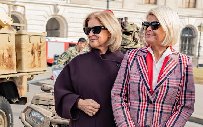 October 20, 2026 Press Conference on the Austrian Armed Forces’ Information and Demonstration Event on National Day 2026. The photo shows journalist, television host, ORF Radio Director and Interim Director General Ingrid Thurnher, and ÖVP Federal Minister of Defense Klaudia Tanner, Vienna, Heldenplatz, Vienna, Austria