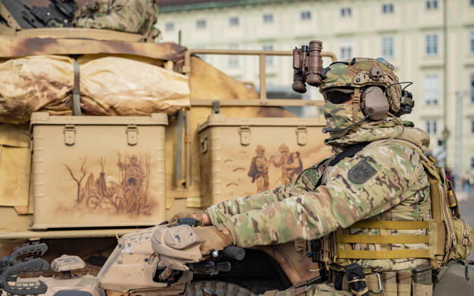 October 20, 2026 Press release regarding the Austrian Armed Forces information and demonstration event on National Day 2026. Image shows subject: symbolic image of the military in Vienna, Heldenplatz, Vienna, Austria