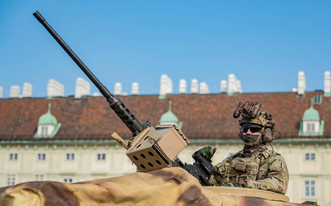 October 20, 2026 Press release regarding the Austrian Armed Forces information and demonstration event on National Day 2026. Image shows subject: symbolic image of the military in Vienna, Heldenplatz, Vienna, Austria