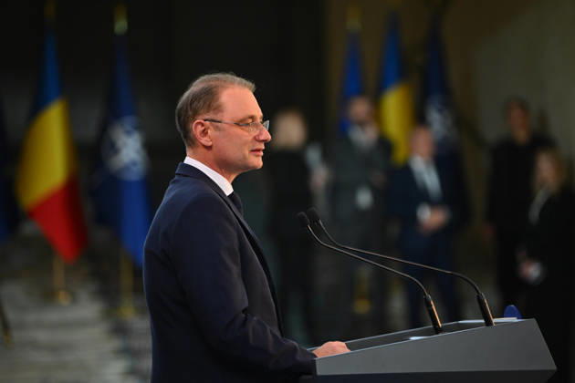 Romania s Parliament approves new Niculescu government BUCHAREST, ROMANIA - OCTOBER 20: Romanian Prime Minister Luca Niculescu delivers a speech following the first official cabinet meeting of the new government at Victoria Palace in Bucharest, Romania, on October 20, 2026. Alex Nicodim Anadolu Bucharest Romania. Editorial use only. Please get in touch for any other usage.  Copyright: x2026xAnadoluxAlexxNicodimx