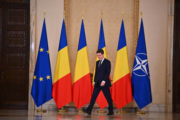 Romania s Parliament approves new Niculescu government BUCHAREST, ROMANIA - OCTOBER 20: Romanian President Nicusor Dan gives a speech at the Presidential Palace, in Bucharest, Romania, 20 October 2026. Alex Nicodim Anadolu Bucharest Romania. Editorial use only. Please get in touch for any other usage.  Copyright: x2026xAnadoluxAlexxNicodimx