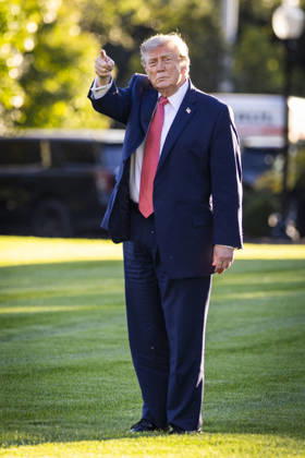 US President Trump departs for North Carolina US President Donald Trump departs the White House to campaign for Senate candidate Michael Whatley in North Carolina at the White House in Washington, DC, USA, 20 October 2026. WASHINGTON DC United States  Copyright: xPool ABACAx