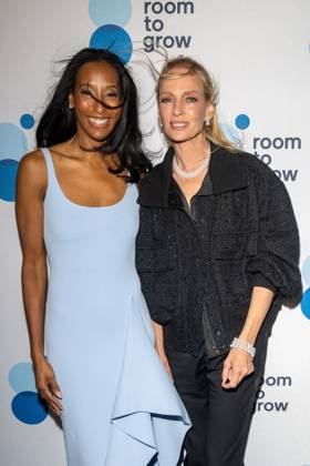 October 20, 2026, New York, New York, United States: (L-R) Akilah King and Uma Thurman attend.the Room to Grow Gala at Ziegfeld Ballroom on October 20, 2026 in New York City. New York United States - ZUMAs197 20261020_aaa_s197_618 Copyright: xRonxAdarx