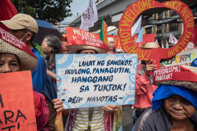 October 21, 2026, Quezon City, Quezon, Philippines: Hundreds of youth activists, rights advocates, and agrarian reform advocates marched with farmers, indigenous people, and workers as they celebrate Peasants Day. Quezon City Philippines - ZUMAy102 20261021_zip_y102_018 Copyright: xKenosisxYapx