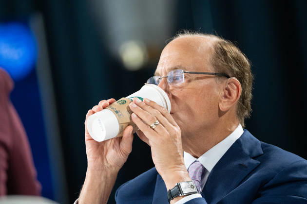 Larry Fink (Laurence Douglas Fink), CEO of BlackRock, spoke at the Berlin Global Dialogue in the former State Council building of the GDR. The billionaire brought his own Starbucks coffee paper cup to the BGD and even drank from it on stage during his talk. Berlin Global Dialogue 2026 (BGD 2026), theme: Advancing Alliances for a New Era,