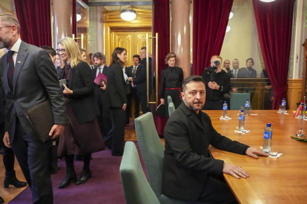 Ukrainian President Visits Norway, Oslo, October 21, 2026. Ukrainian President Volodymyr Zelenskyy visits the Storting, where he meets with Storting President Masud Gharahkhani and the parliamentary leaders. Photo: Ole Berg Rusten, NTB POOL, Oslo, Norway, dg6Y0Ow 4TM EDITORIGINAL USE ONLY Ref BNC POLdg6Y0Ow 4TM jpg  Copyright: xOlexBerg-Rustenx xNTBx