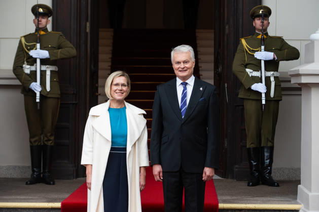 Lithuanian President Nauseda meets newly elected Estonian President Madise in Vilnius VILNIUS, LITHUANIA - OCTOBER 21: Lithuanian President Gitanas Nauseda (R) meets with newly elected Estonian President Ulle Madise (L) during her visit to Vilnius, Lithuania, on October 21, 2026. The meeting focuses on bilateral relations, regional security and defense, support for Ukraine, strategic infrastructure, and Lithuania s priorities for its presidency of the Council of the European Union in the first half of 2027. Yauhen Yerchak Anadolu Vilnius Lithuania. Editorial use only. Please get in touch for any other usage.  Copyright: x2026xAnadoluxYauhenxYerchakx